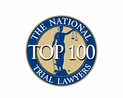 The National Trial Lawyers Top 100 award badge